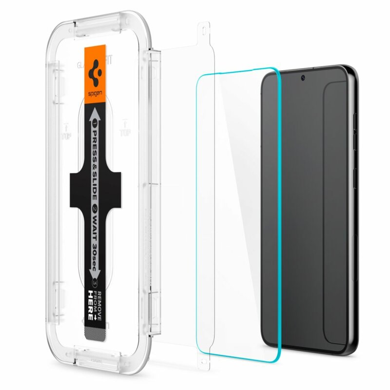 [Pachet 2x] Folie Samsung Galaxy S23 Plus Spigen Glas.tR EZ Fit, transparenta