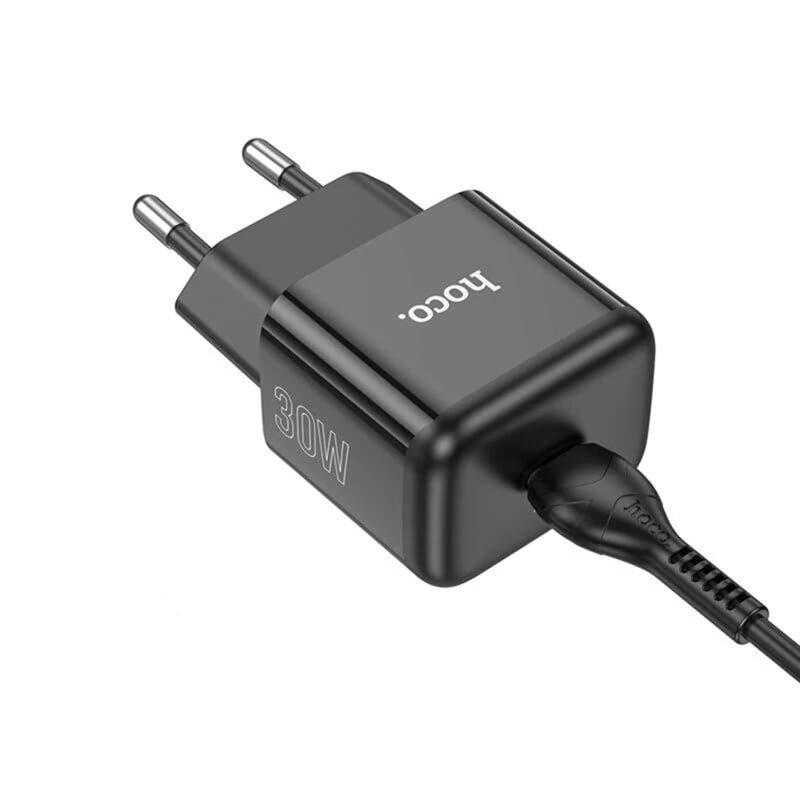 Incarcator priza Type-C Fast Charging PD30W Hoco N32, negru