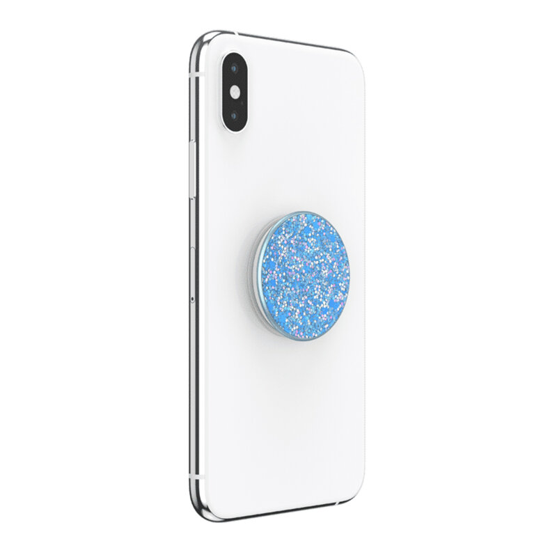 Popsockets original, suport cu functii multiple, Sparkle Tidal Blue