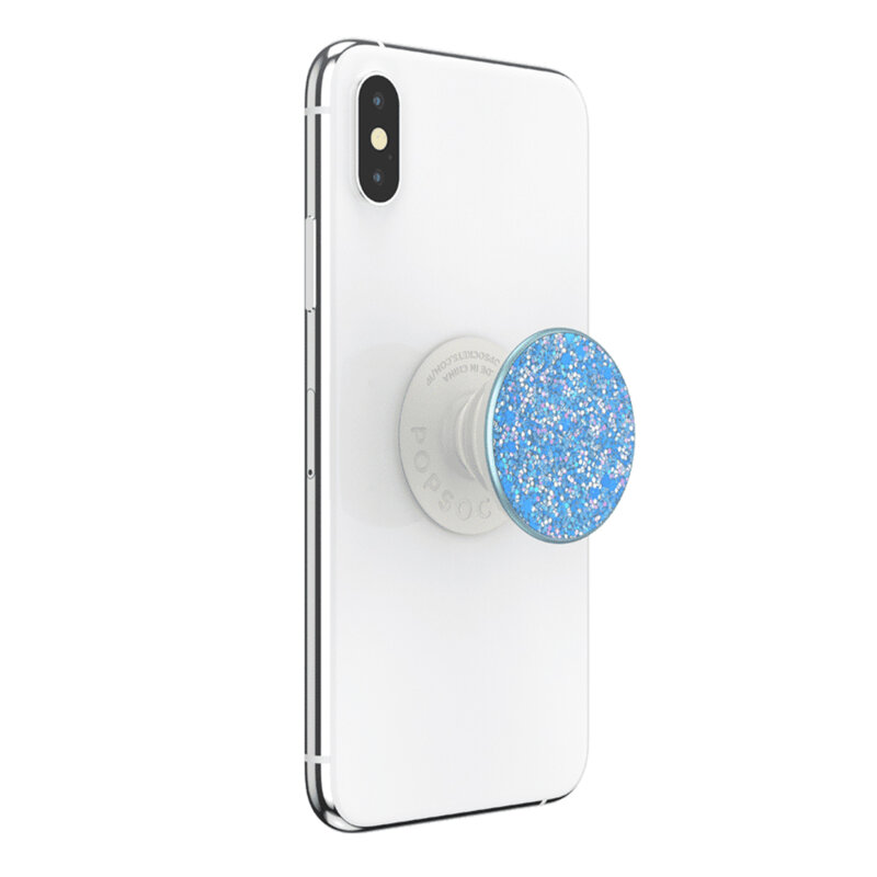 Popsockets original, suport cu functii multiple, Sparkle Tidal Blue