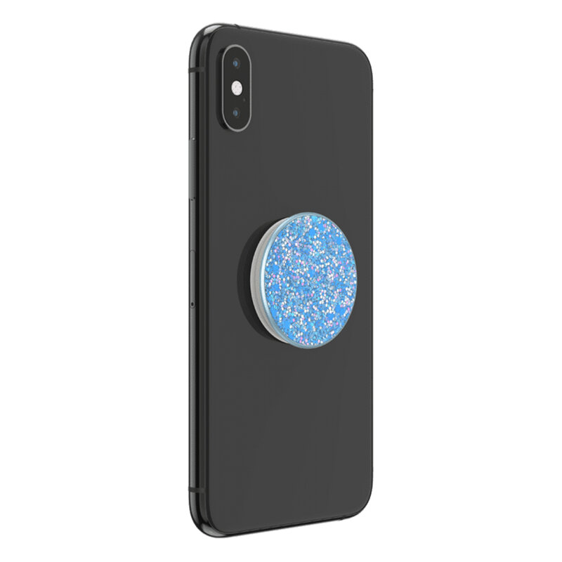 Popsockets original, suport cu functii multiple, Sparkle Tidal Blue
