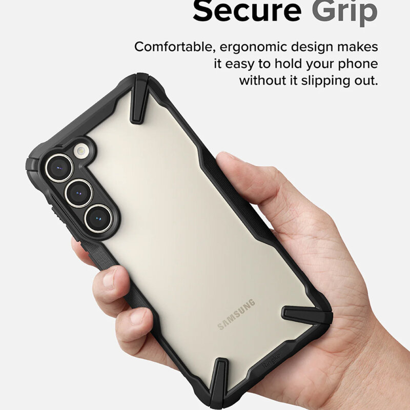 Husa Samsung Galaxy S23 Plus Ringke Fusion X Design, camo black