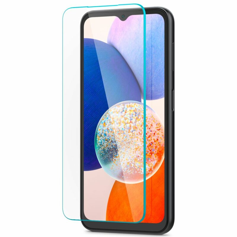 [Pachet 2x] Folie Samsung Galaxy A14 5G Spigen Glas.tR Slim, transparenta