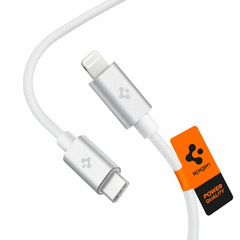Cablu de incarcare iPhone tip C, 2m Spigen, alb, PB2200