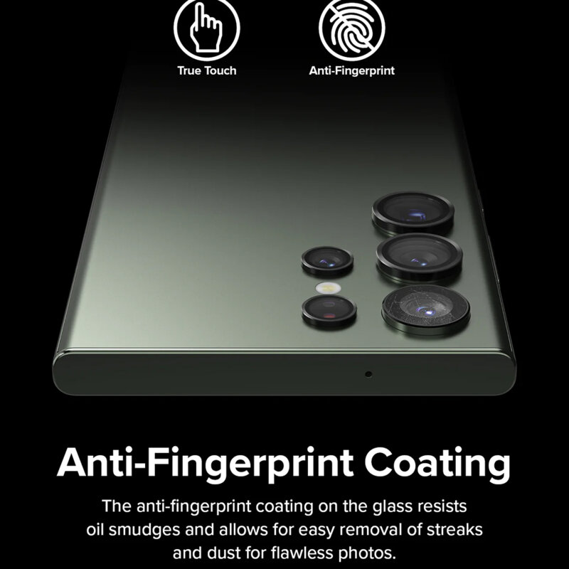 Folie sticla camera Samsung Galaxy S23 Ultra Ringke Camera Lens Frame, negru