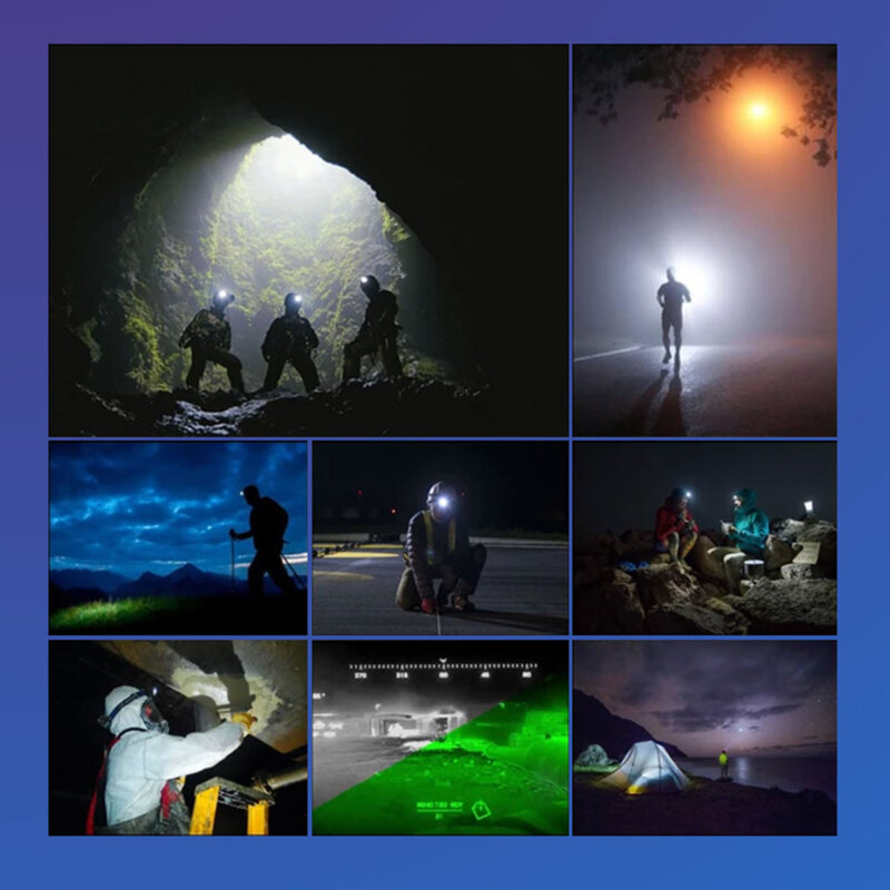 Lanterna cap puternica profesionala Techsuit, negru, HL-B-03