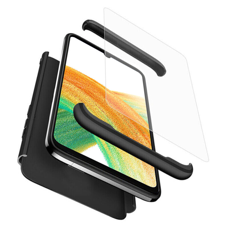 [Pachet 360°] Husa + folie Samsung Galaxy A33 5G GKK Original, negru