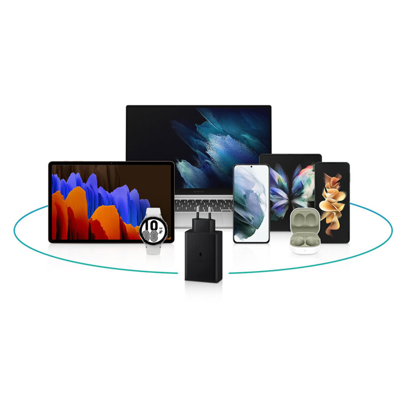 Incarcator Samsung 65W PPS 2x Type-C PD/USB, EP-T6530NBEGEU, blister
