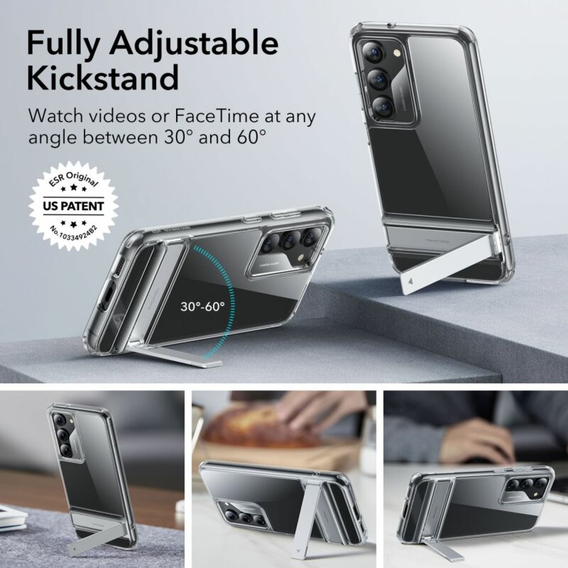 Husa Samsung Galaxy S23 Plus ESR Air Shield Boost Kickstand, transparenta