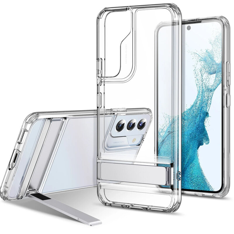 Husa Samsung Galaxy S22 5G ESR Air Shield Boost Kickstand, transparenta
