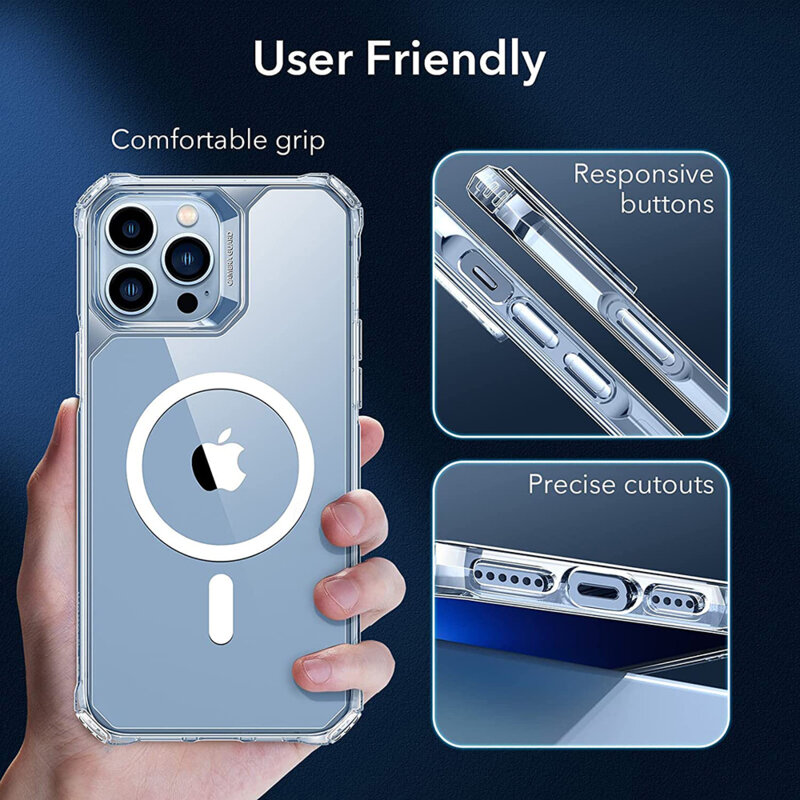 Husa iPhone 13 Pro Max ESR Air Armor HaloLock, transparenta