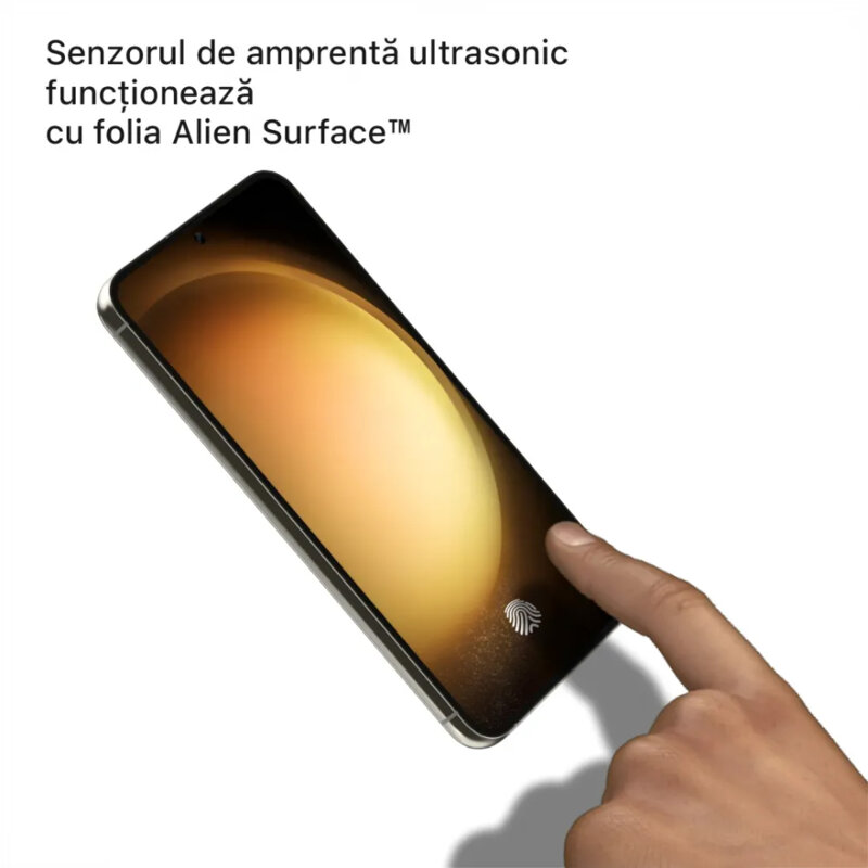 Folie regenerabila Samsung Galaxy S23 Plus Alien Surface Case Friendly, transparenta