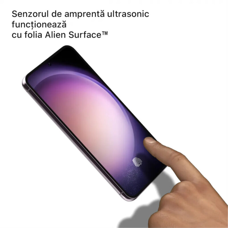 Folie regenerabila Samsung Galaxy S23 Alien Surface Case Friendly, transparenta