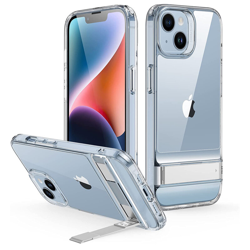 Husa iPhone 14 Plus ESR Air Shield Boost Kickstand, transparenta