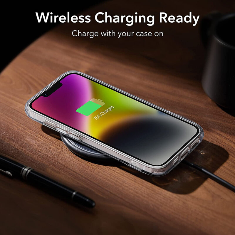 Husa iPhone 14 Plus ESR Air Shield Boost Kickstand, transparenta