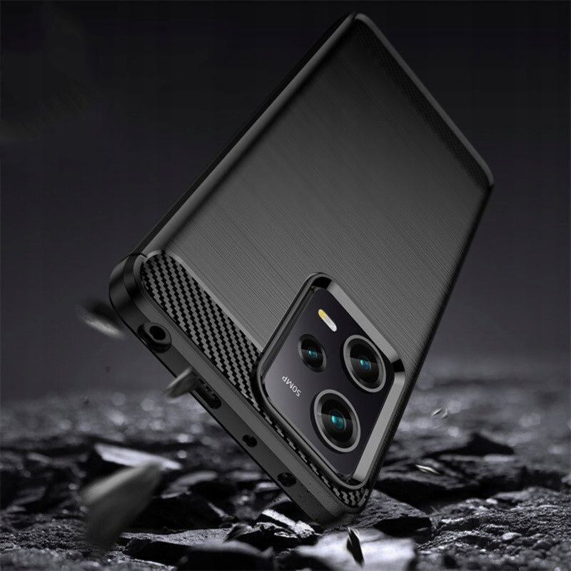Husa Xiaomi Redmi Note 12 Pro 5G Techsuit Carbon Silicone, negru