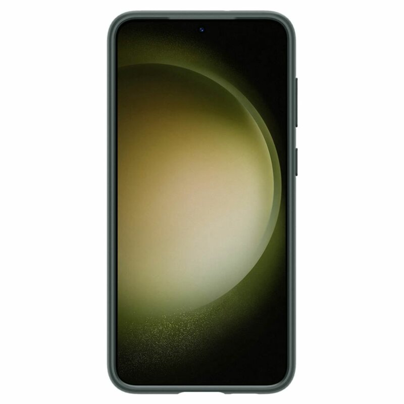 Husa Samsung Galaxy S23 Spigen Thin Fit, verde inchis