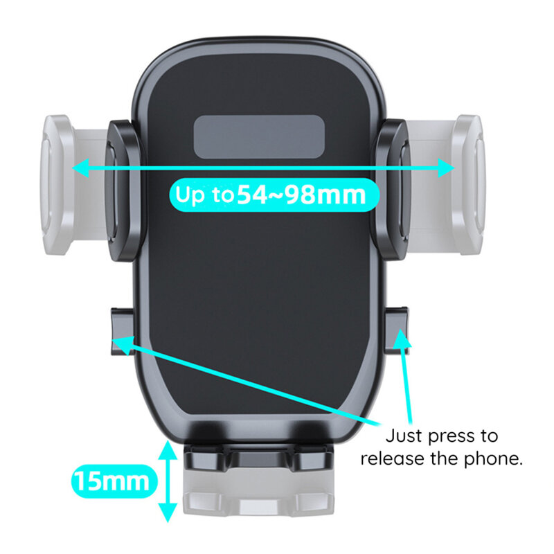 Suport telefon auto pentru pahar masina Techsuit, negru, S301