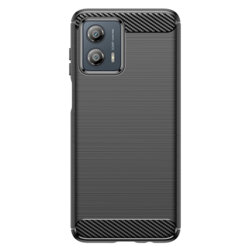 Husa Motorola Moto G53 Techsuit Carbon Silicone, negru