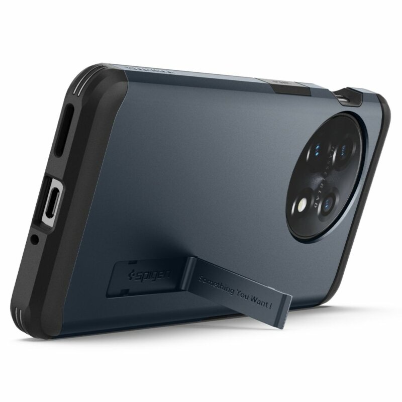 Husa OnePlus 11 Spigen Tough Armor, albastru inchis