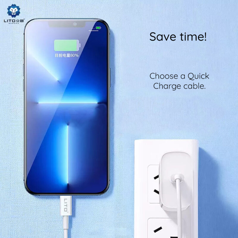 Cablu de date Quick Charging Type-C la USB-C Lito, 2m, 18W