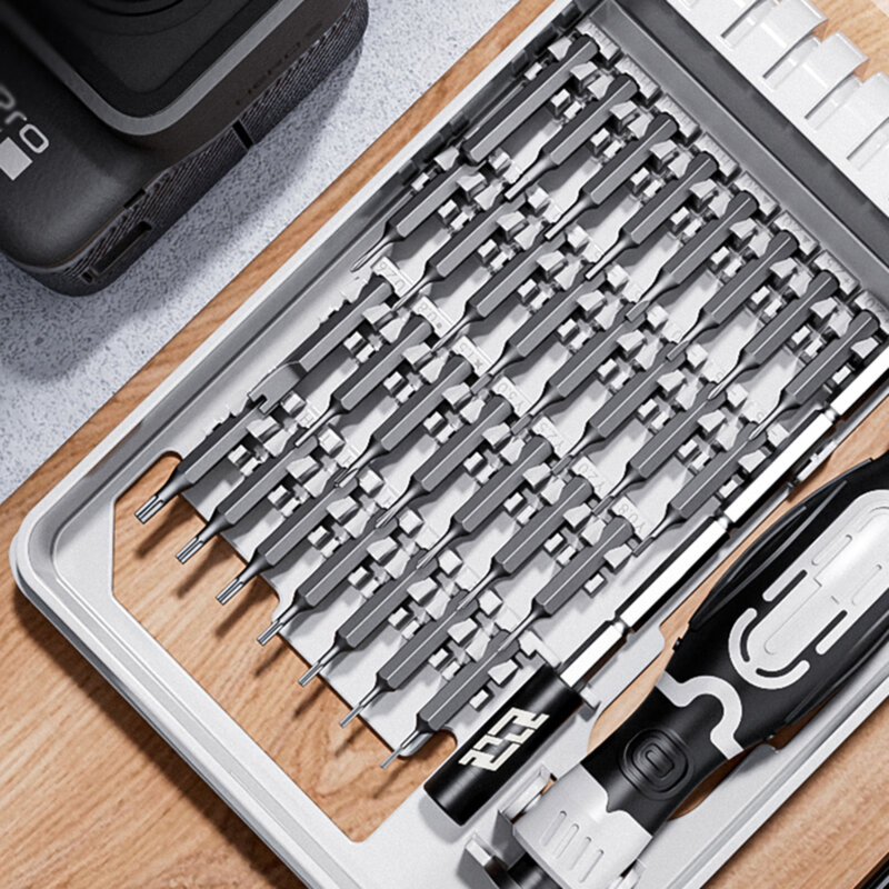 Set surubelnite precizie cu biti magnetici Jakemy, negru, JM-8189