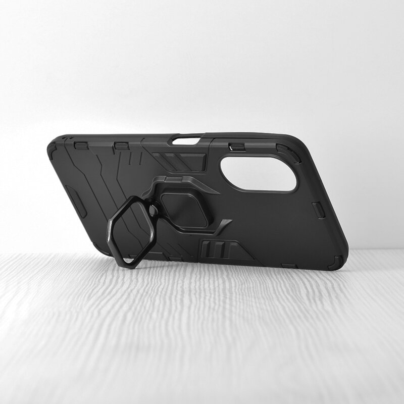 Husa Oppo A58 Techsuit Silicone Shield, negru