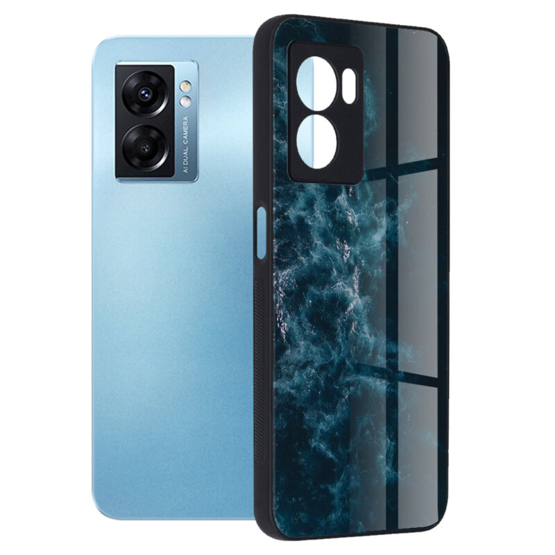 Husa Oppo A77 5G Techsuit Glaze, Blue Nebula