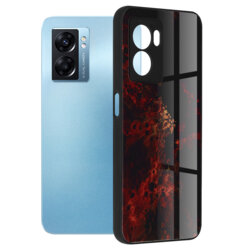 Husa Oppo A77 5G Techsuit Glaze, Red Nebula