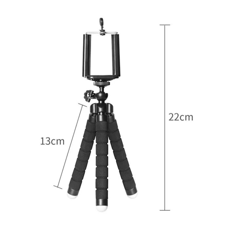 Mini trepied GoPro, DJI, DSLR, ajustabil 360° Techsuit, OTC-01