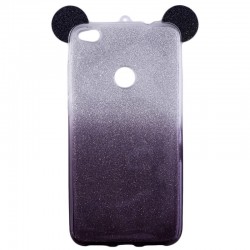 Husa Huawei P9 Lite 2017, P8 Lite 2017 Color Ears TPU Sclipici - Violet