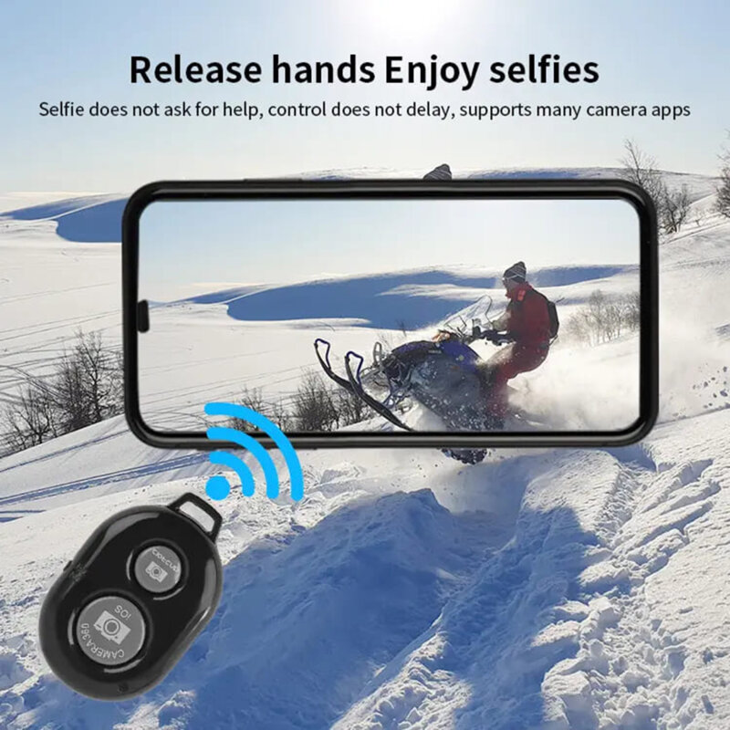 Telecomanda tip Joystick pentru selfie Techsuit, negru, RMC-01
