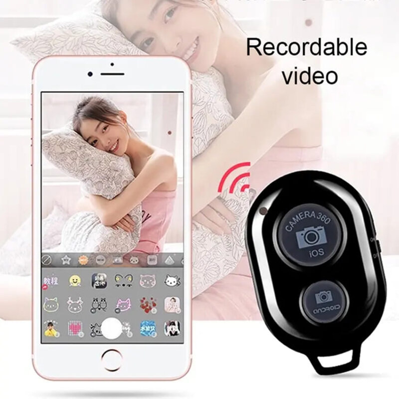 Telecomanda tip Joystick pentru selfie Techsuit, negru, RMC-01