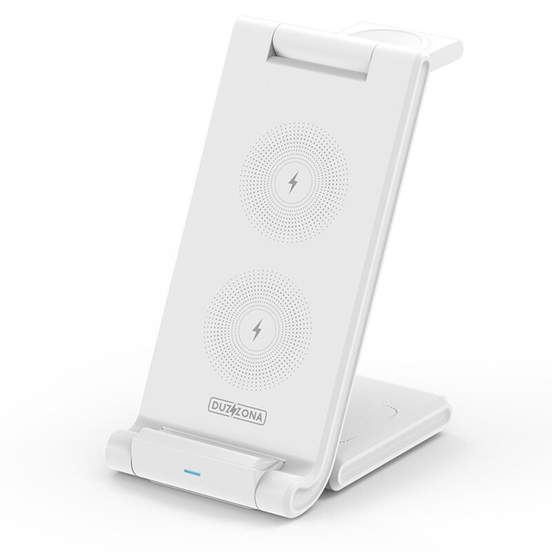 Incarcator wireless pentru Samsung 15W Duzzona W10-S, alb