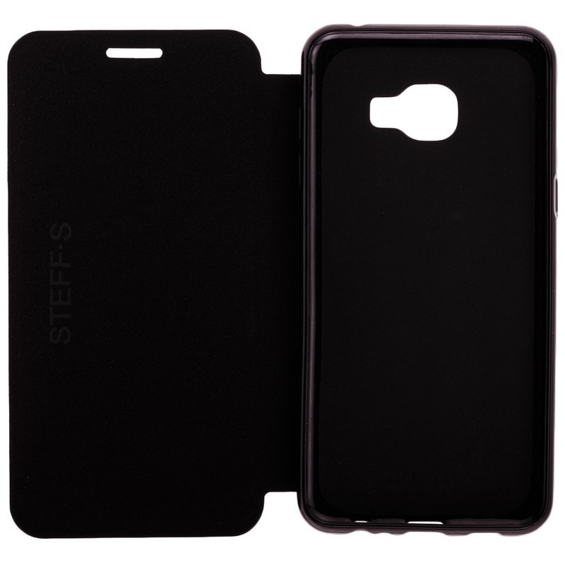 Husa Samsung Galaxy C5 Toc Flip Carte Negru NFT