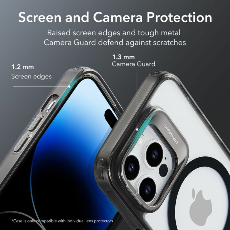 Husa iPhone 14 Pro Max ESR Classic Kickstand HaloLock, negru transparent