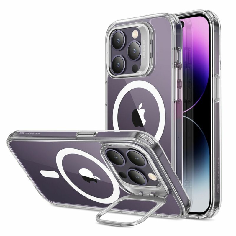 Husa iPhone 14 Pro Max ESR Classic Kickstand HaloLock, transparenta