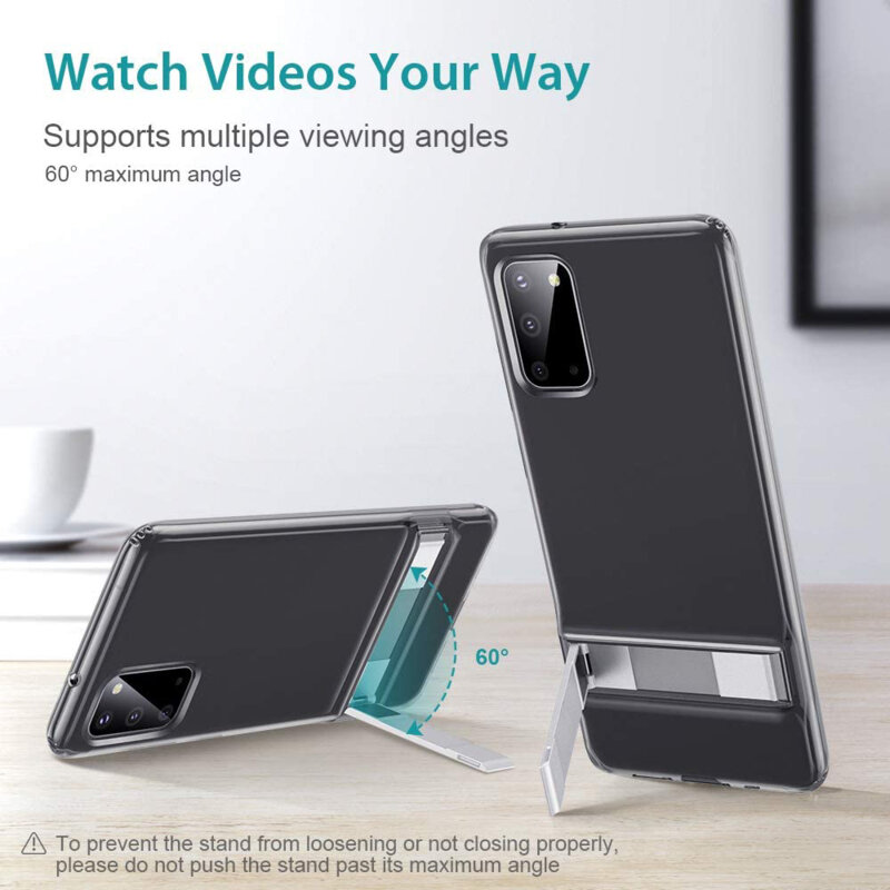 Husa Samsung Galaxy S20 ESR Air Shield Boost Kickstand, transparenta