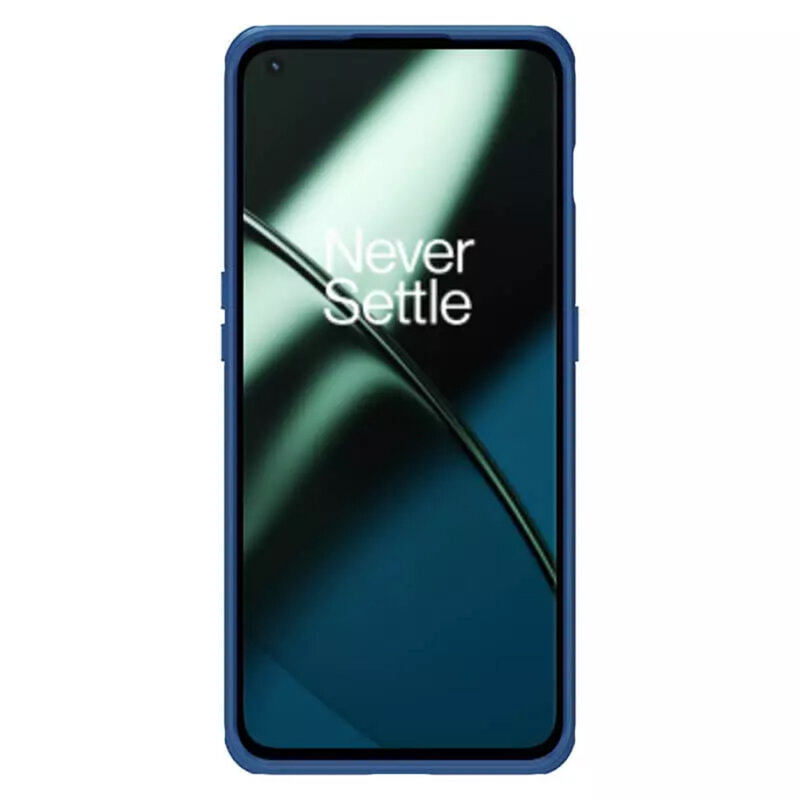 Husa OnePlus 11 Nillkin Super Frosted Shield, albastru