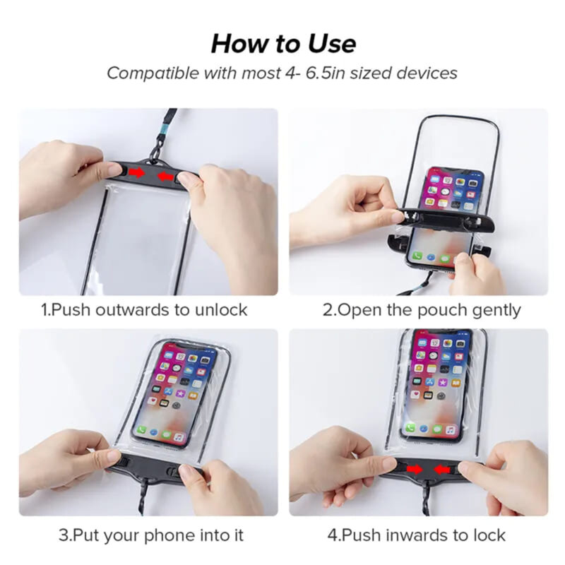 Husa waterproof impermeabila telefon 6.5