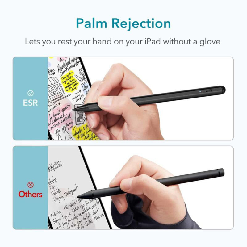 Stylus pen activ Palm Rejection pentru iPad ESR Digital, alb