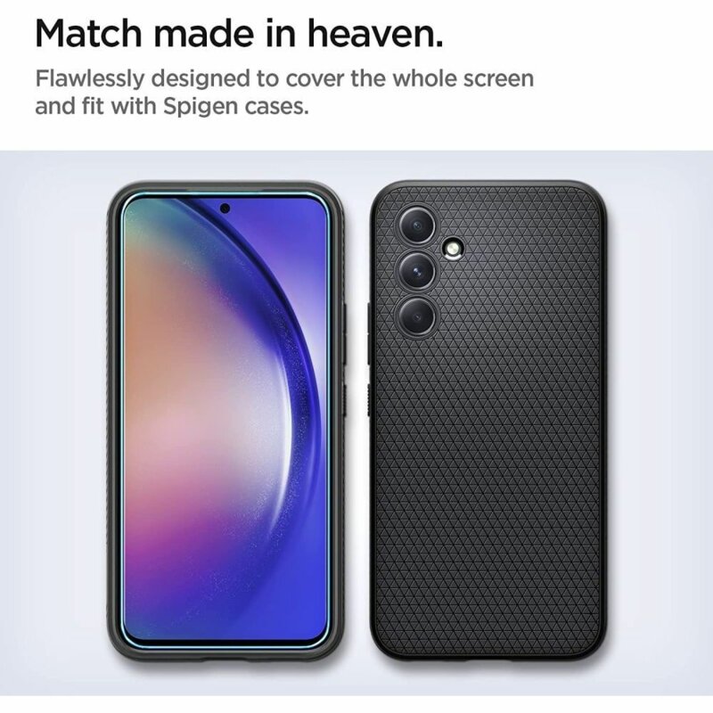 [Pachet 2x] Folie sticla Samsung Galaxy A54 Spigen Glas.tR Align Master, transparenta