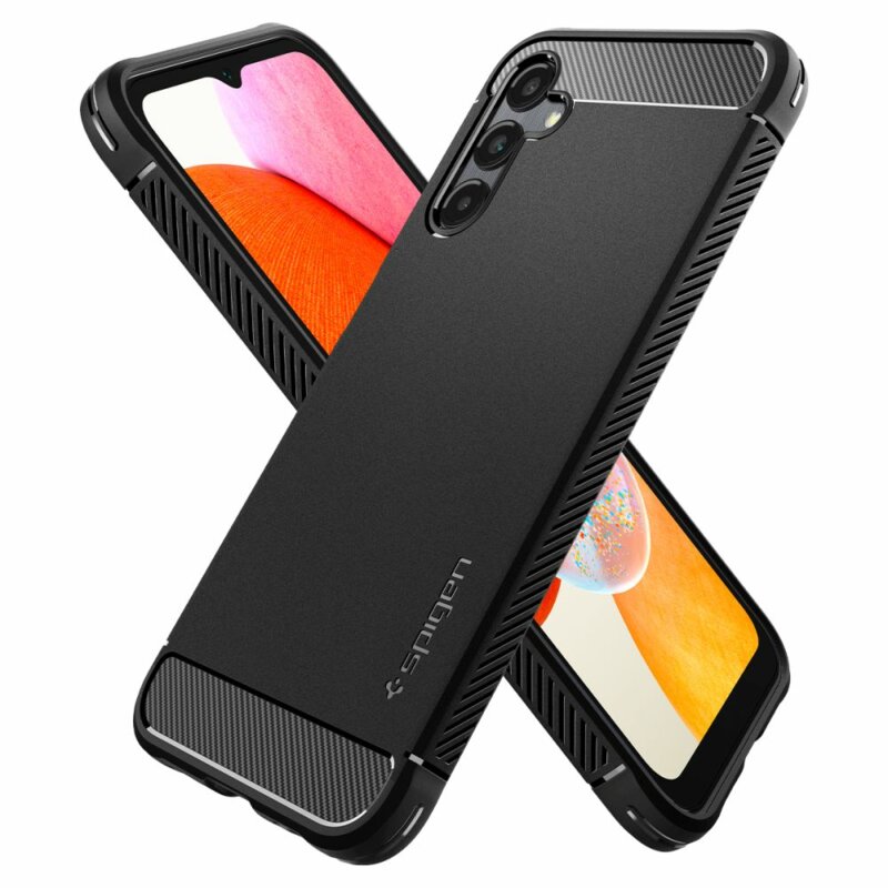 Husa Samsung Galaxy A14 4G Spigen Rugged Armor, negru