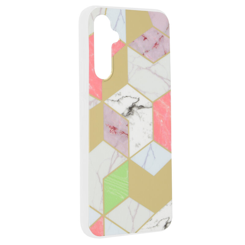 Husa Samsung Galaxy A34 5G Techsuit Marble, Purple Hex