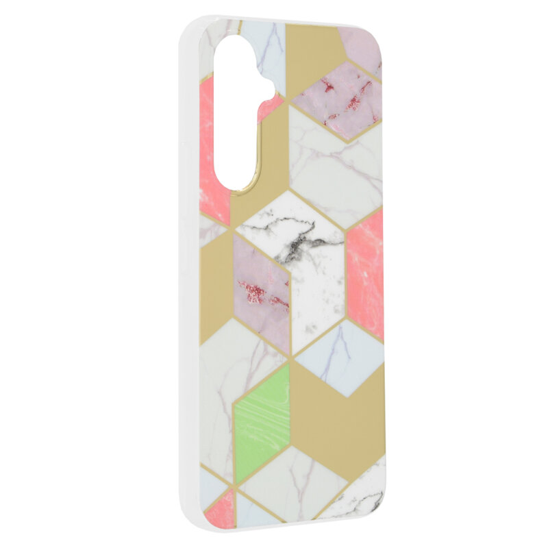 Husa Samsung Galaxy A54 Techsuit Marble, Purple Hex