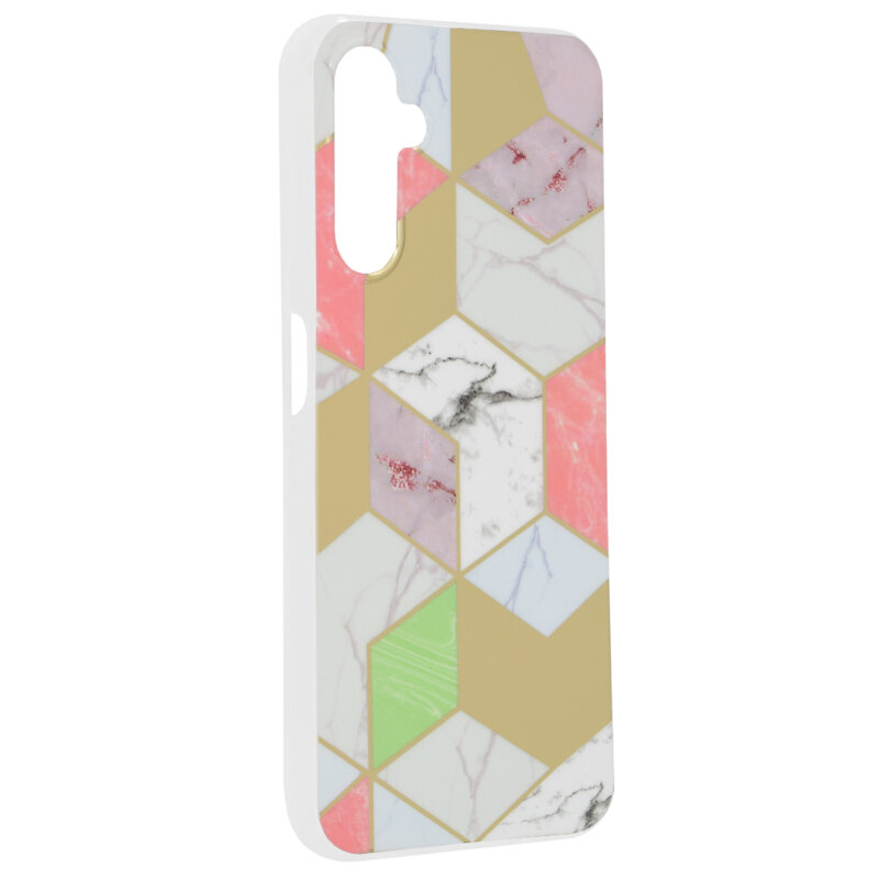 Husa Samsung Galaxy A14 5G Techsuit Marble, Purple Hex