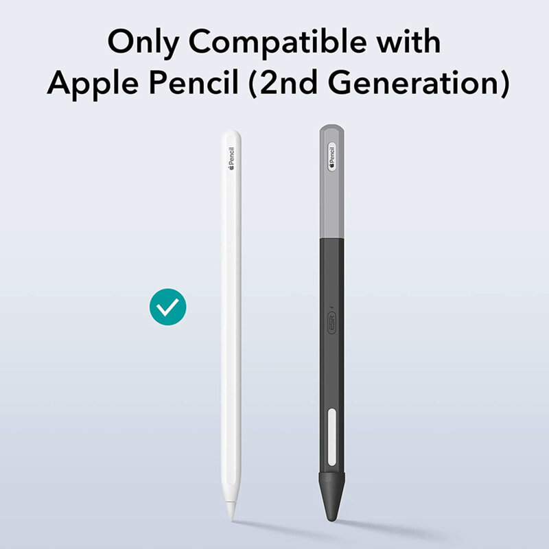 Husa Apple Pencil 2 din silicon ESR Apple Pencil Cover, negru