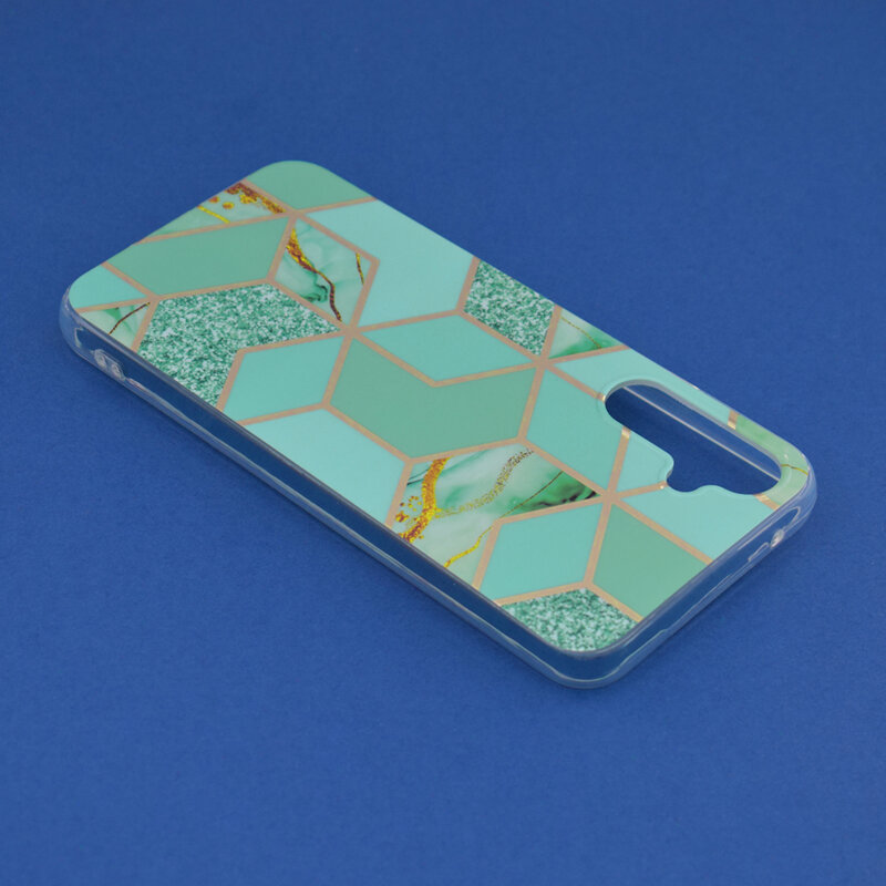 Husa Samsung Galaxy A34 5G Techsuit Marble, Green Hex