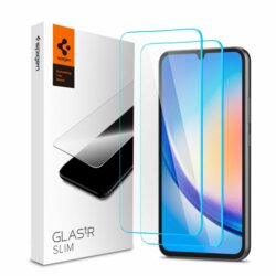[Pachet 2x] Folie Samsung Galaxy A34 5G Spigen Glas.tR Slim, transparenta