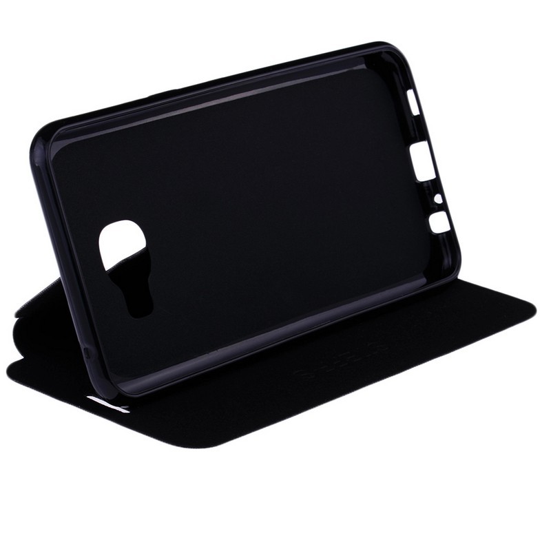 Husa Samsung Galaxy C5 Toc Flip Carte Negru NFT